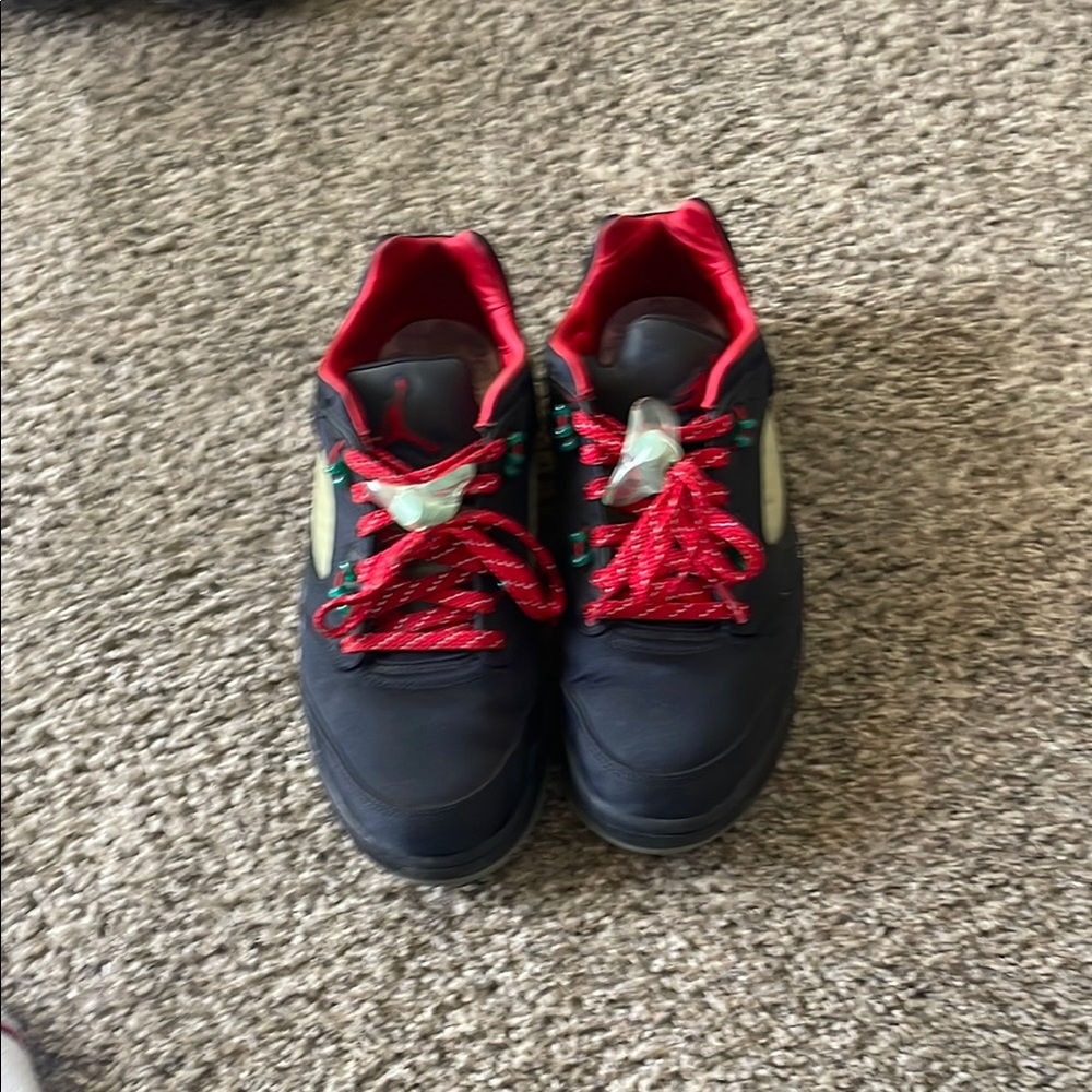 Jordan Black and Red Sneakers Classic Design@donwickjames ig or Notime_mullah
